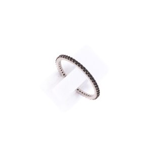 Δαχτυλίδι Ασημένιο Επιπλατινωμένο με Ζιργκόν – TRB69