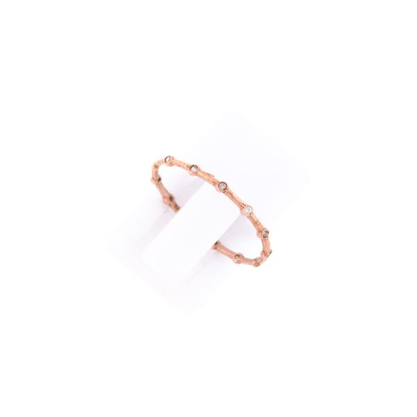 Δαχτυλίδι από Ροζ Επιχρυσωμένο Ασήμι και Λευκά Κρύσταλλα Ζιργκόν