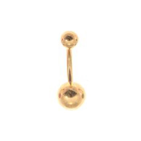 Σκουλαρίκι Αφαλού από Ατσάλι Επιχρυσωμένο - STB29