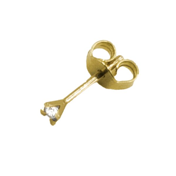 Σκουλαρίκι Μύτης Χρυσό K14 με Ζιργκόν - GN10