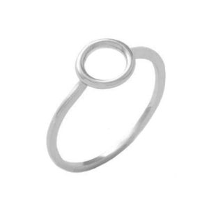 Δαχτυλίδι Ασημένιο Επιπλατινωμένο με Σχέδιο – D52-8048