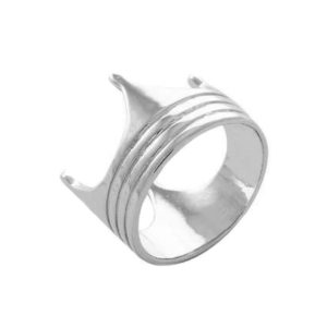 Δαχτυλίδι Ασημένιο Επιπλατινωμένο με Σχέδιο - D52-8386