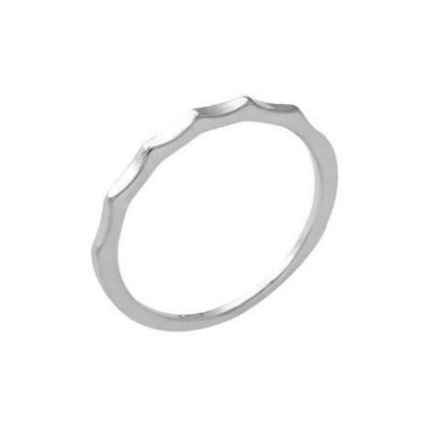 Δαχτυλίδι Ασημένιο Επιπλατινωμένο με Σχέδιο - D52-9012