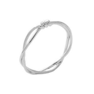 Δαχτυλίδι Ασημένιο Επιπλατινωμένο με Σχέδιο – D52-8985