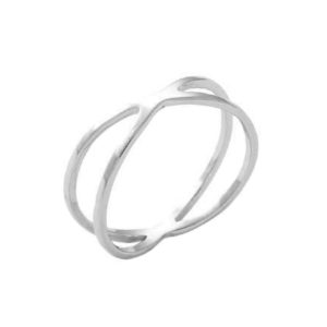 Δαχτυλίδι Ασημένιο Επιπλατινωμένο με Σχέδιο – D52-8992