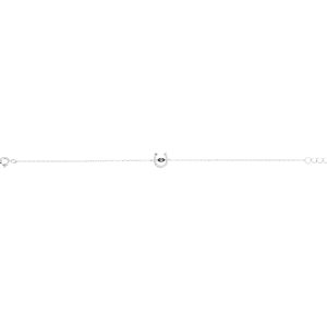 Βραχιόλι Ασημένιο με Σχέδιο και Ζιργκόν – D13-7903W