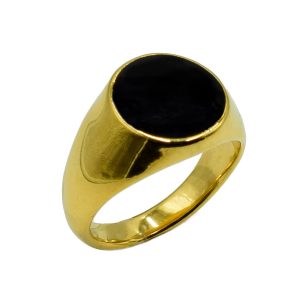 Δαχτυλίδι από Ατσάλι Επιχρυσωμένο – SR1148