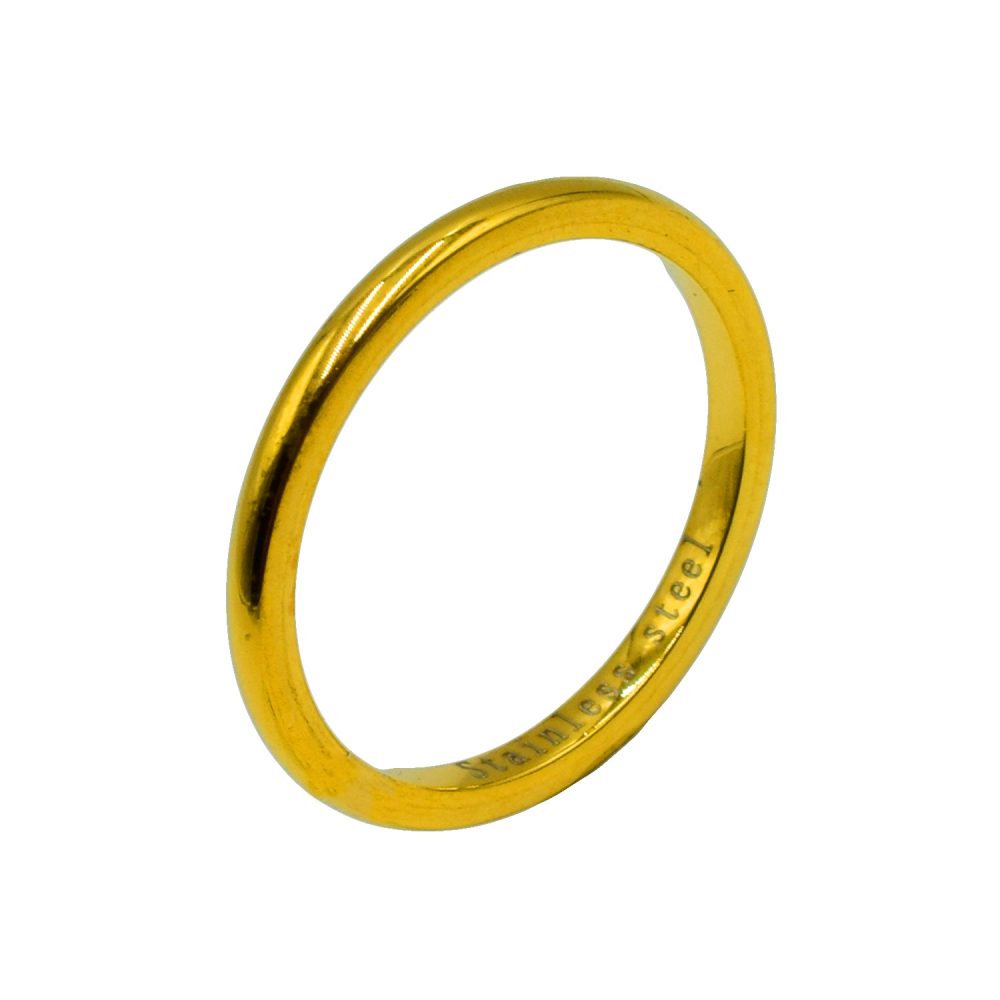 Δαχτυλίδι από Ατσάλι Επιχρυσωμένο - SR422