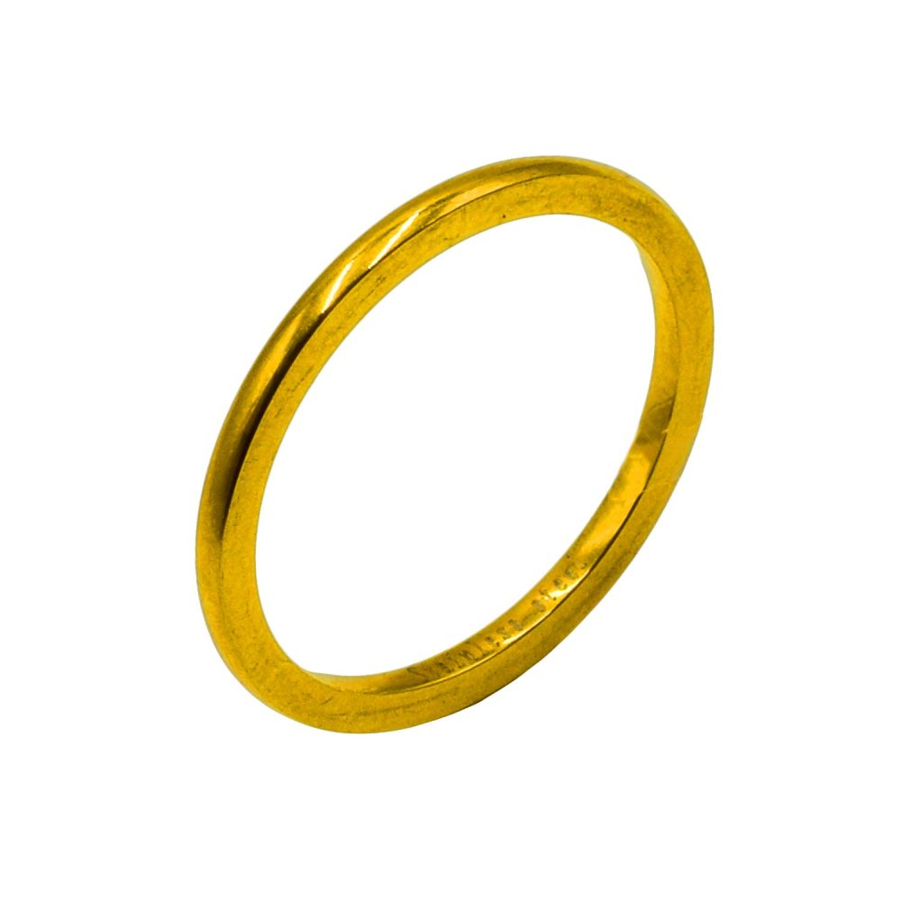 Δαχτυλίδι από Ατσάλι Επιχρυσωμένο - SR534