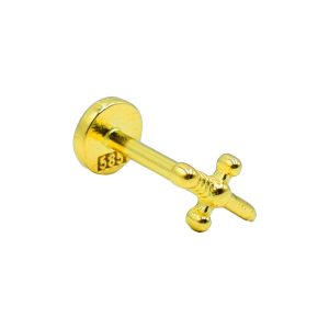 Σκουλαρίκι Αυτιού Χρυσό 14K με Σχέδιο – ERTG3
