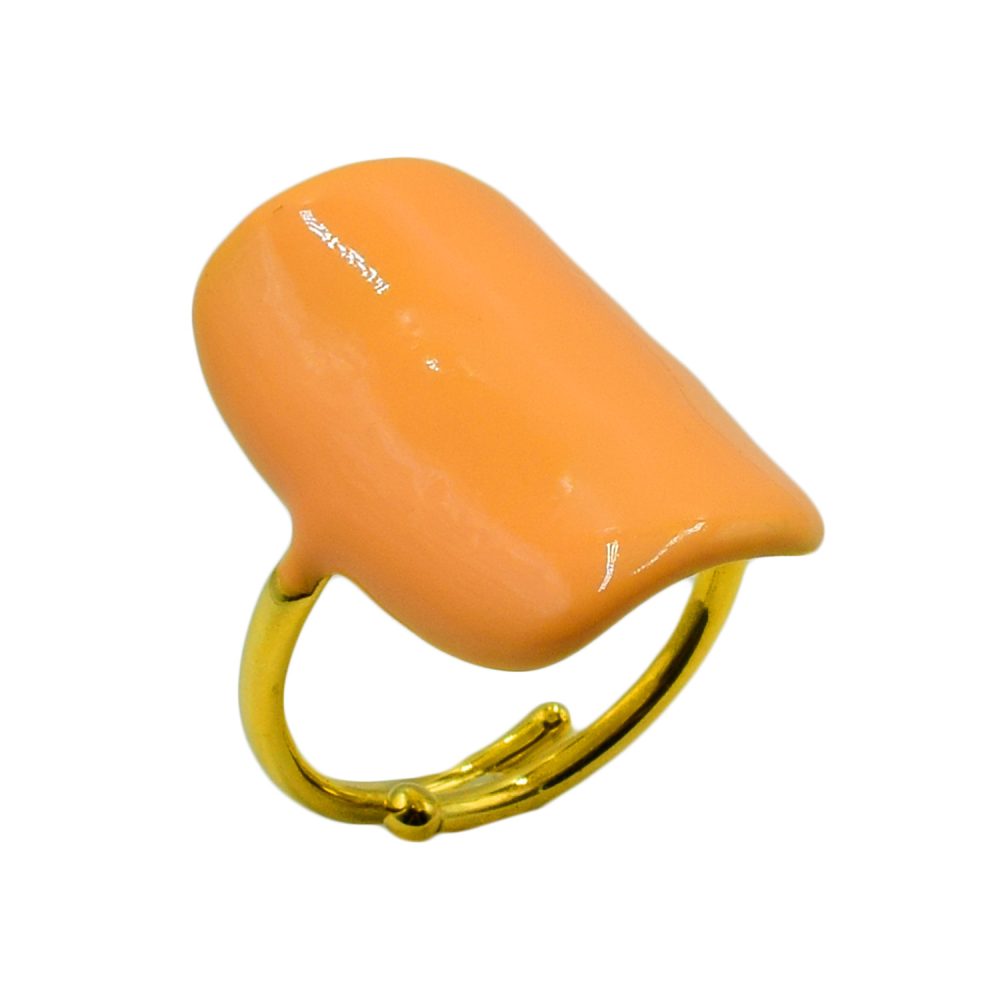 Δαχτυλίδι Ασημένιο Επιχρυσωμένο με Σμάλτο - CSM21