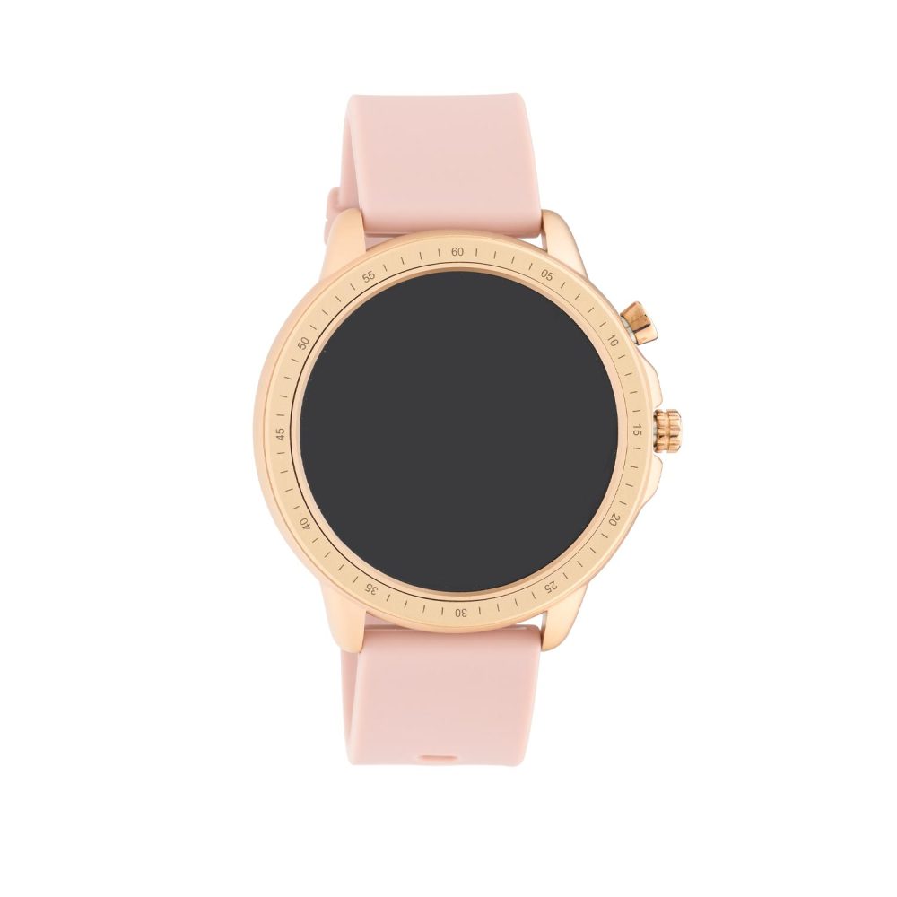 Ρολόι Oozoo Smart Rose Gold Pink Grey Rubber Strap - Q00324