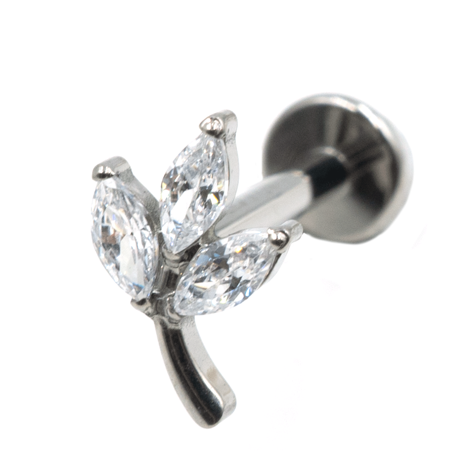 Σκουλαρίκι Αυτιού από Τιτάνιο με Ζιργκόν - TB-1390