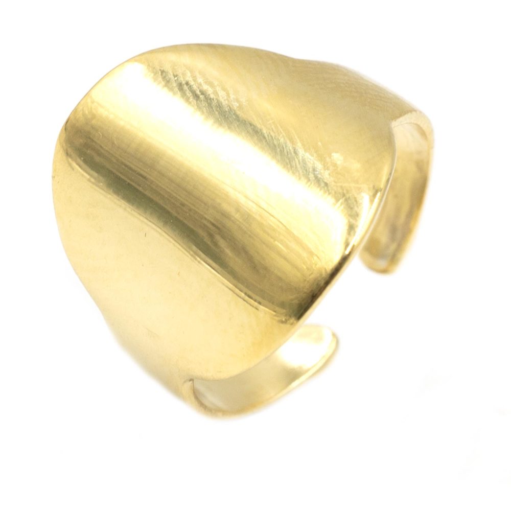 Δαχτυλίδι Ασημένιο Επιχρυσωμένο με Σχέδιο- SL088T5342