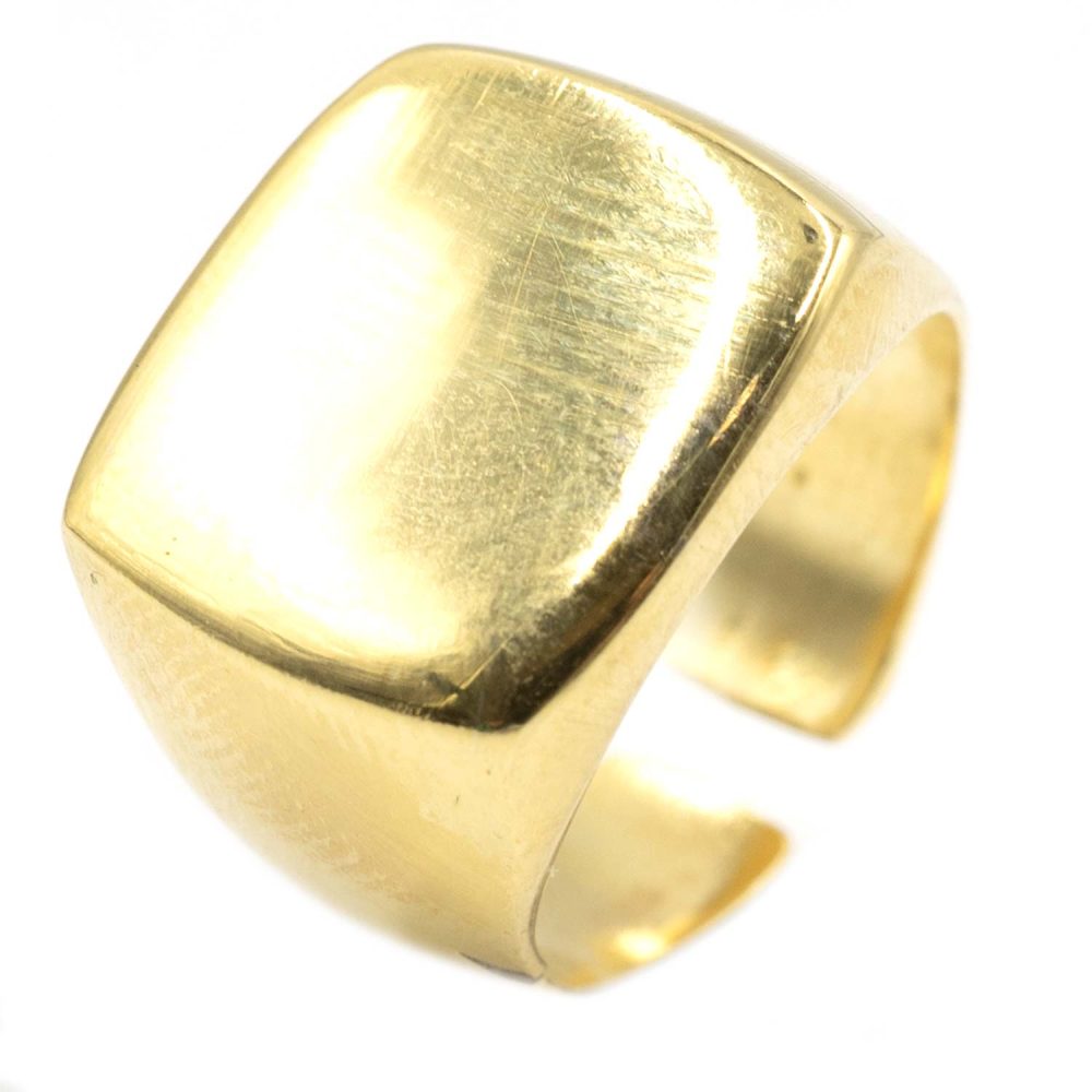 Δαχτυλίδι Ασημένιο Επιχρυσωμένο με Σχέδιο- SL088T5343