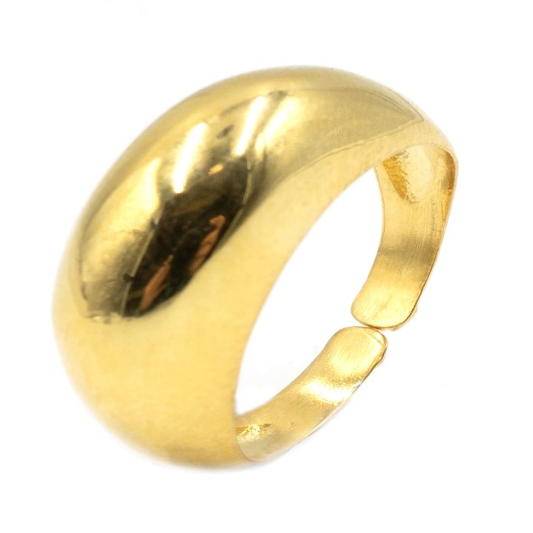 Δαχτυλίδι Ασημένιο Επιχρυσωμένο με Σχέδιο- SL088T5351