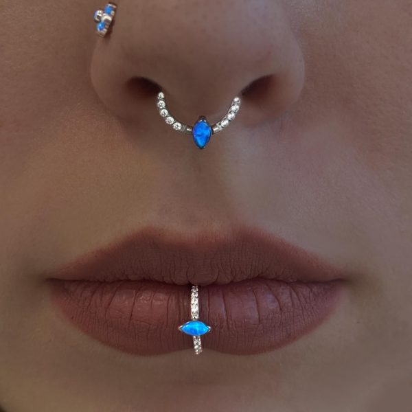 Σκουλαρίκια Μύτης Septum και Labret Σετ 3 τεμάχια - CMBF18