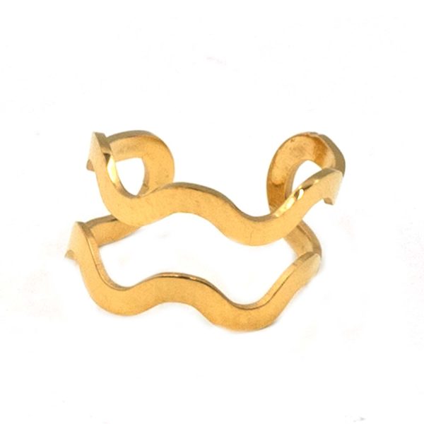 Ear cuff από Επιχρυσωμένο Ατσάλι - DAX640247