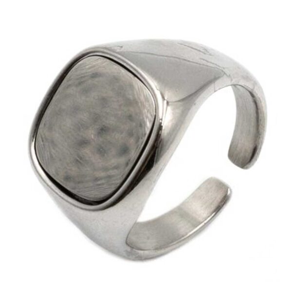 Δαχτυλίδι από Ατσάλι με Ανοδίωση και Σχέδιο - HR4833362