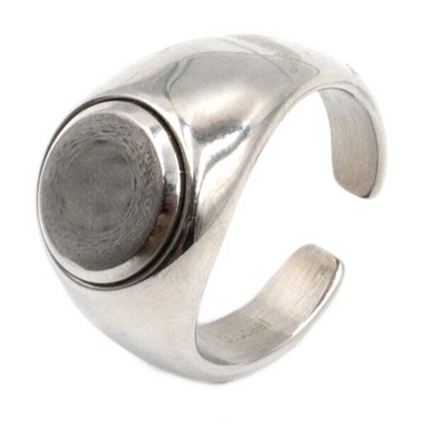 Δαχτυλίδι από Ατσάλι με Ανοδίωση και Σχέδιο- HR4833361