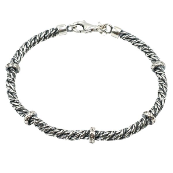 Βραχιόλι Χεριού Ασημένιο Επιπλατινωμένο - SBIT44