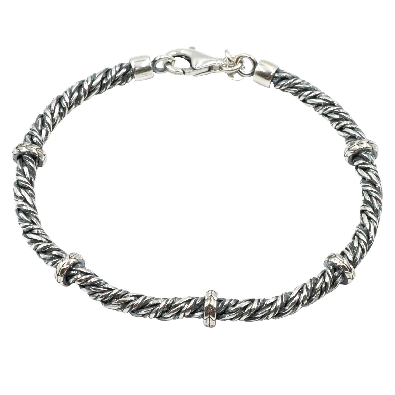 Βραχιόλι Χεριού Ασημένιο Επιπλατινωμένο - SBIT44