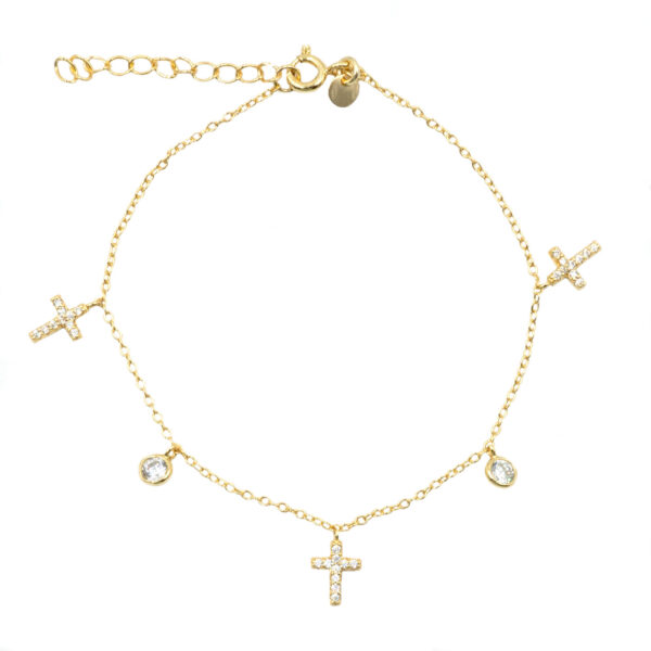 Βραχιόλι Χεριού Ασημένιο Επιχρυσωμένο - SBIT54