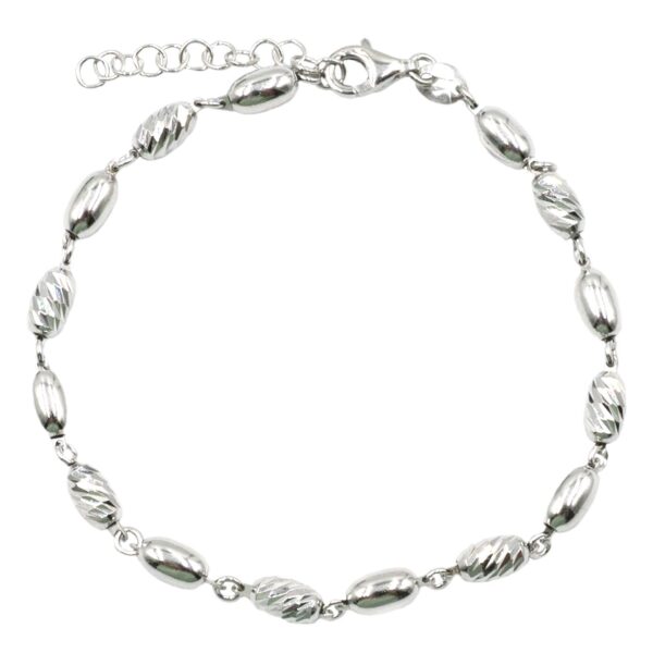 Βραχιόλι Χεριού Ασημένιο Επιπλατινωμένο - SBIT60