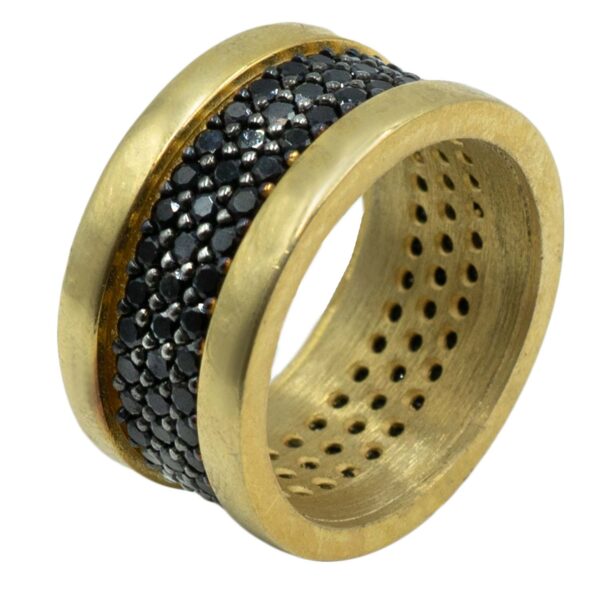 Δαχτυλίδι Ασημένιο Επιχρυσωμένο με Ζιργκόν - ITR6