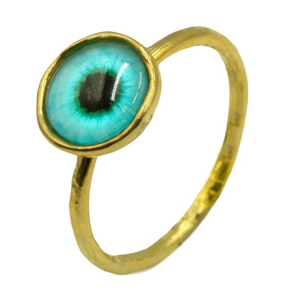 Δαχτυλίδι Επιχρυσωμένο Ασημένιο με Ημιπολύτιμες Πέτρες - ITR29