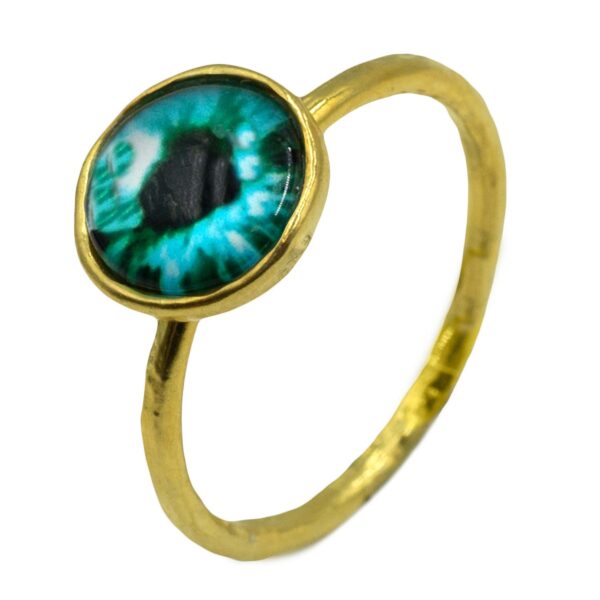 Δαχτυλίδι Επιχρυσωμένο Ασημένιο με Ημιπολύτιμες Πέτρες - ITR30