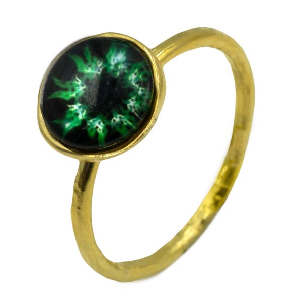 Δαχτυλίδι Επιχρυσωμένο Ασημένιο με Ημιπολύτιμες Πέτρες - ITR31