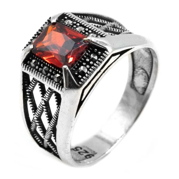 Δαχτυλίδι Ασημένιο με Ζιργκόν - ITR24