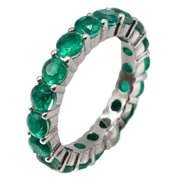 Δαχτυλίδι Ασημένιο Επιπλατινωμένο με Ζιργκόν - ITR56