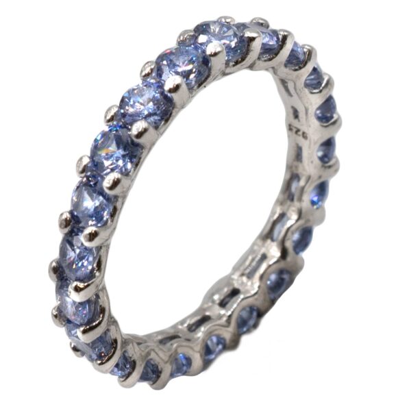 Δαχτυλίδι Ασημένιο Επιπλατινωμένο με Ζιργκόν - ITR59