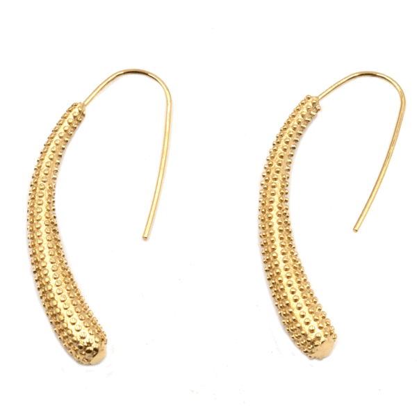 Σκουλαρίκια Αυτιού από Χειρουργικό Ατσάλι Επιχρυσωμένο - ATSEAR79