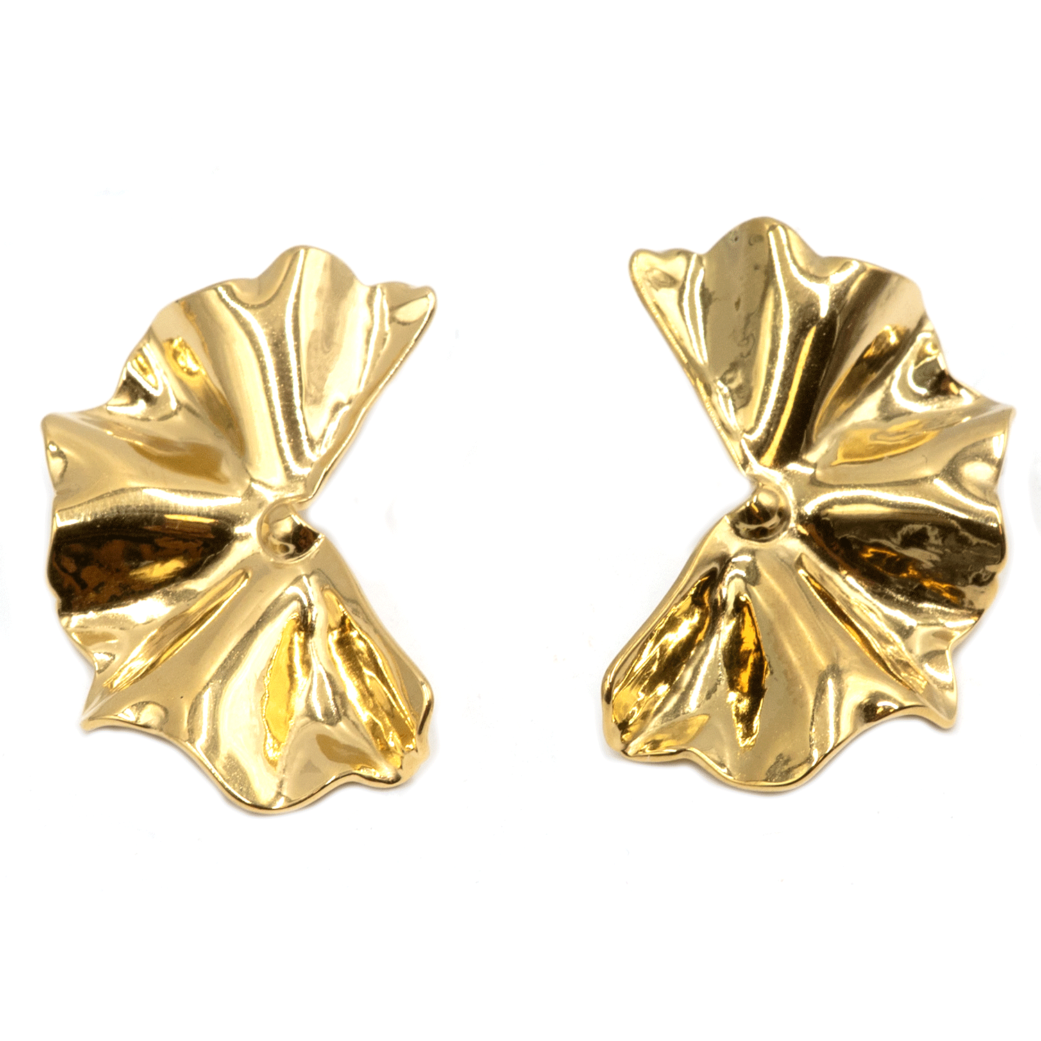 Σκουλαρίκια Αυτιού από Χειρουργικό Ατσάλι Επιχρυσωμένο - ATSEAR75