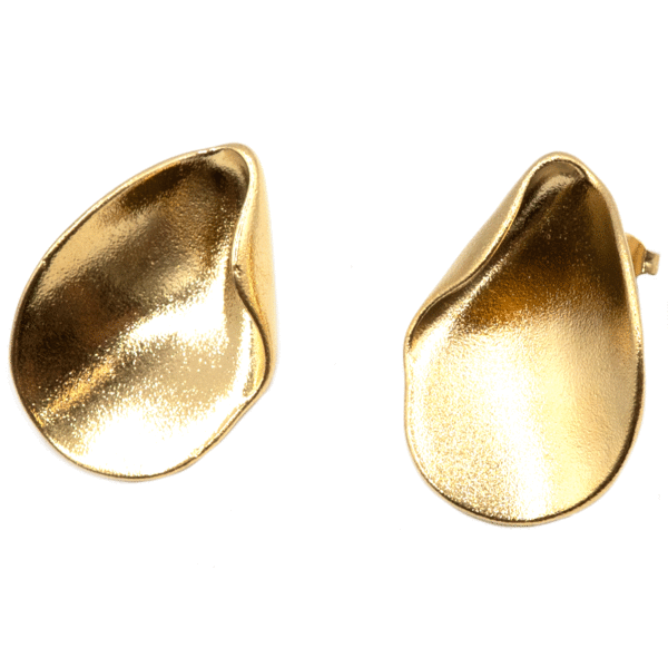 Σκουλαρίκια Αυτιού από Χειρουργικό Ατσάλι Επιχρυσωμένο - ATSEAR56