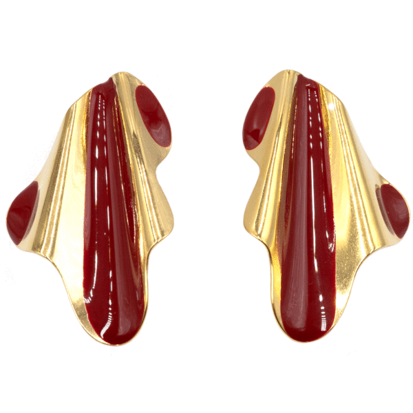 Σκουλαρίκια Αυτιού από Χειρουργικό Ατσάλι Επιχρυσωμένο - ATSEAR54