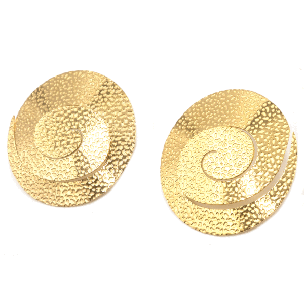 Σκουλαρίκια Αυτιού από Χειρουργικό Ατσάλι Επιχρυσωμένο - ATSEAR73