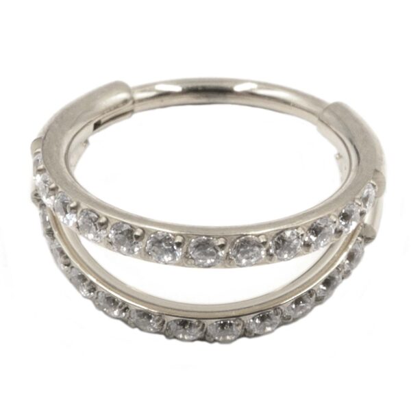 Σκουλαρίκι Σώματος από Τιτάνιο με Ζιργκόν - TB-1732