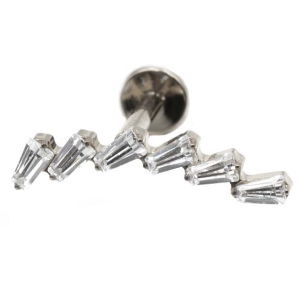 Σκουλαρίκι Αυτιού από Τιτάνιο με Ζιργκόν - TB-1343