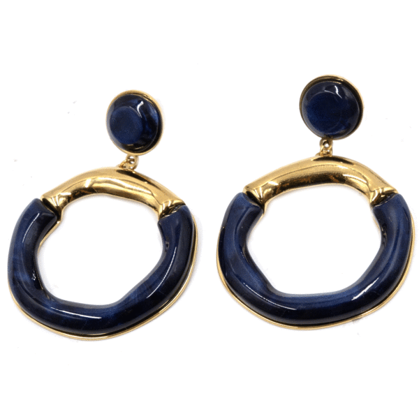 Σκουλαρίκια Αυτιού από Χειρουργικό Ατσάλι Επιχρυσωμένο - ATSEAR60