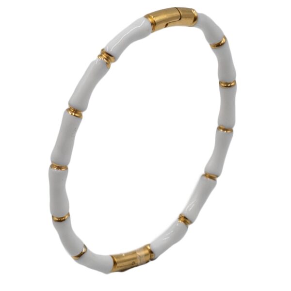 Βραχιόλι από Ατσάλι Τύπου Χειροπέδα Επιχρυσωμένο - BRAS12