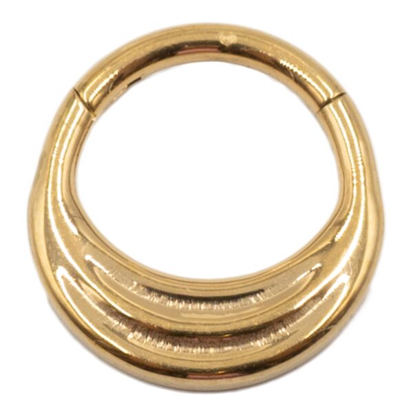 Σκουλαρίκι Σώματος από Επιχρυσωμένο Τιτάνιο Κλικερ - TB-1885Y