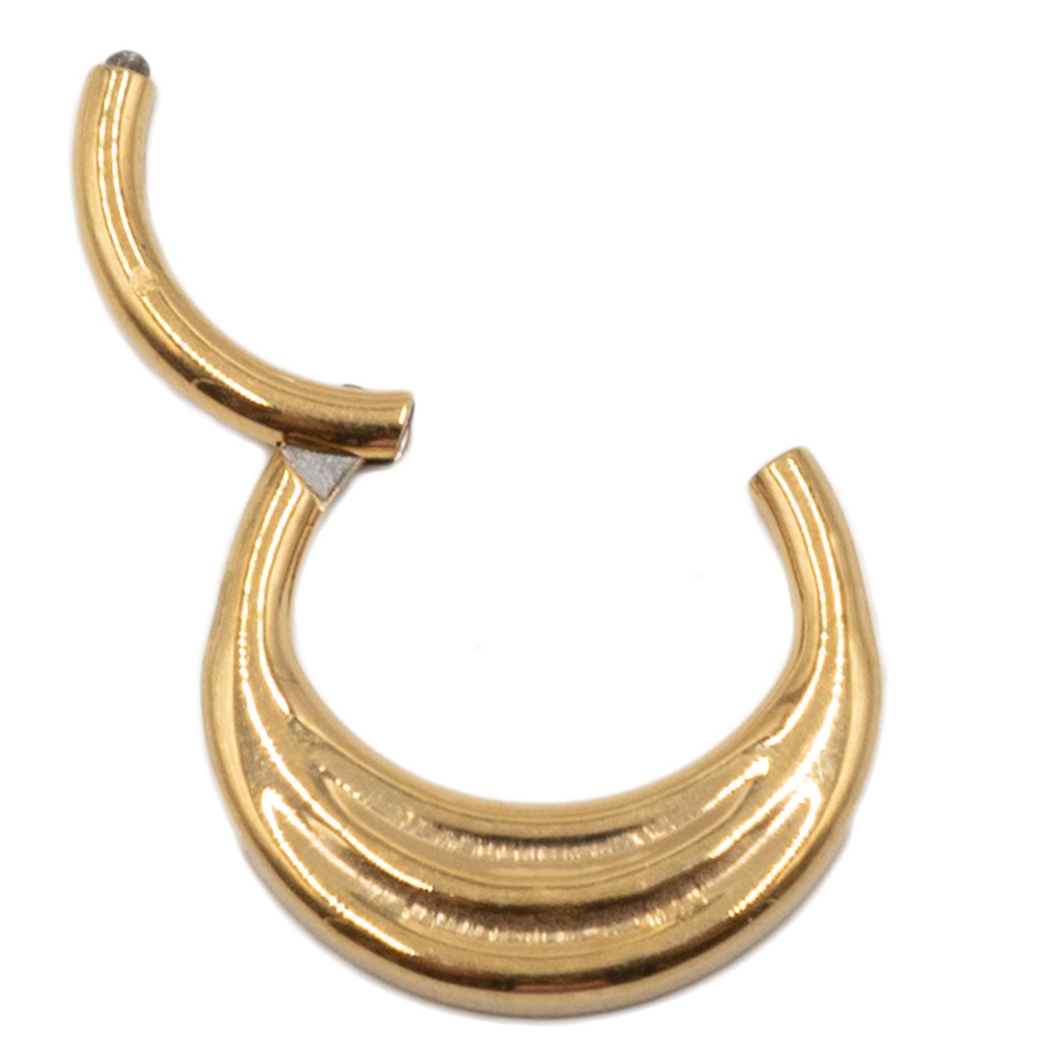 Σκουλαρίκι Σώματος από Επιχρυσωμένο Τιτάνιο Κλικερ - TB-1885Y