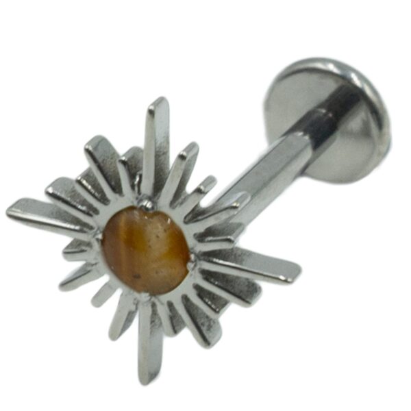 Σκουλαρίκι Αυτιού από Τιτάνιο με Ζιργκόν - TB-1927B