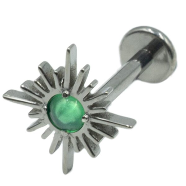 Σκουλαρίκι Αυτιού από Τιτάνιο με Ζιργκόν - TB-1927G