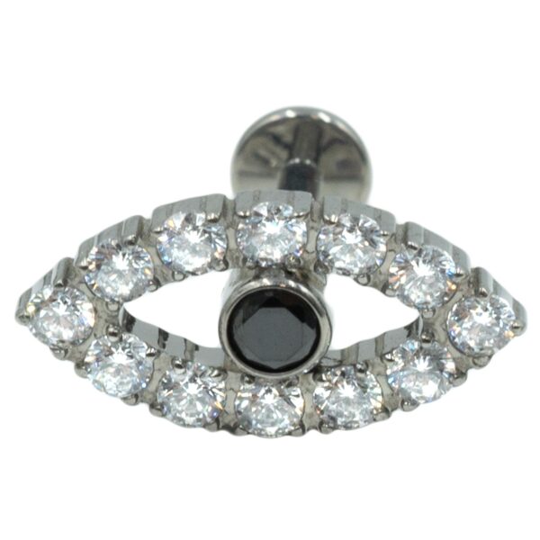 Σκουλαρίκι Αυτιού από Τιτάνιο με Ζιργκόν - TB-SMP3