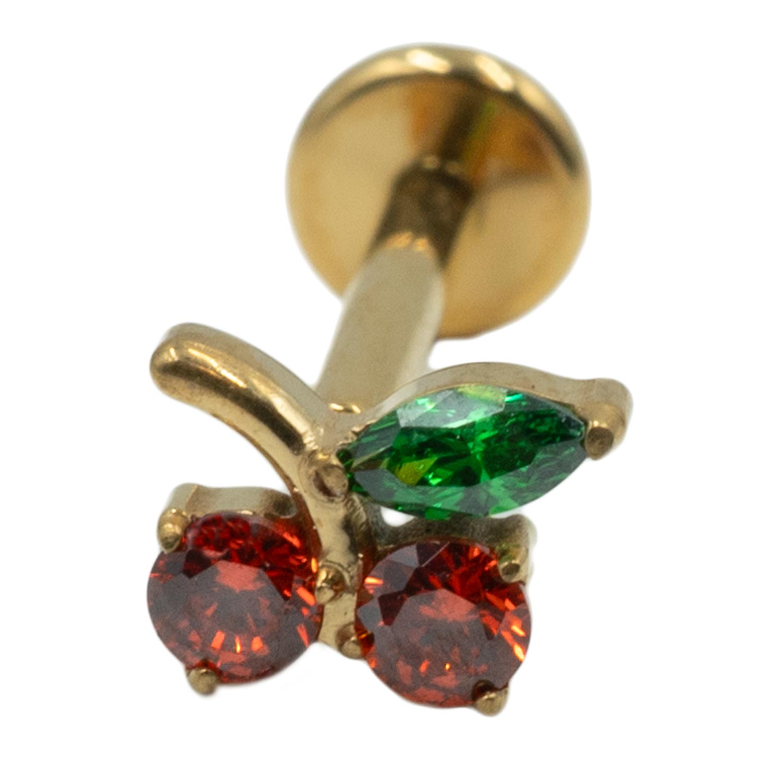 Σκουλαρίκι Αυτιού από Επιχρυσωμένο Τιτάνιο με Ζιργκόν - TB-SMP8